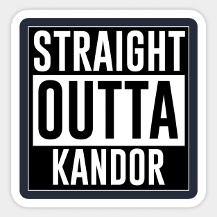 Straight outta Kandor Sticker